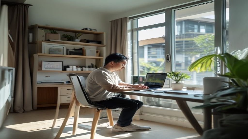 Desain interior modern menampilkan inspirasi rumah minimalis dengan pencahayaan alami dan aksen kayu.
